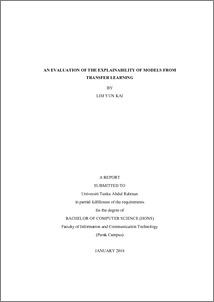 An evaluation of the explainability of models from transfer learning ...