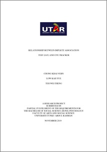 Relationship between Implicit Association Test (IAT) and eye tracker ...