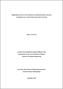 Performance of nano-particle assisted phase change materials in a solar ...