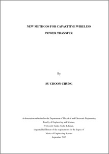 New methods for capacitive wireless power transfer - UTAR Institutional ...